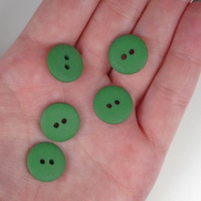 Botão Mate Verde 15mm