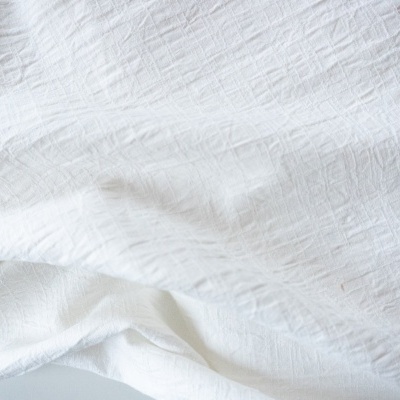Quiltgate- Tecido Wrinkled Dyed Dobby Branco 110cm