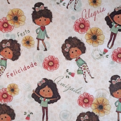 Tecido Fuxicos Boneca Alegria 150cm