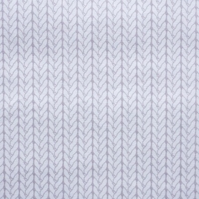 Tecido branco com padrão repetitivo cinza entrelaçado