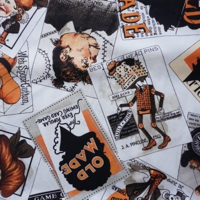 Tecido Riley Blake Terror Branco 1x110cm