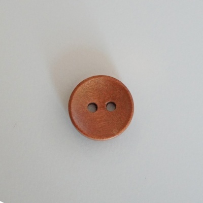 Botão madeira 15mm-Nogueira