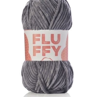 Limol-Fio Amigurumi Fluffy Cinza Escuro 100gr