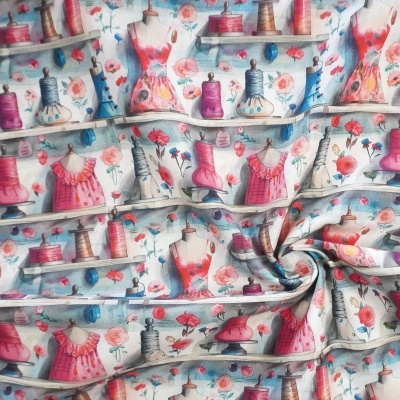 Tecido Costura Manequim Prateleira 150cm