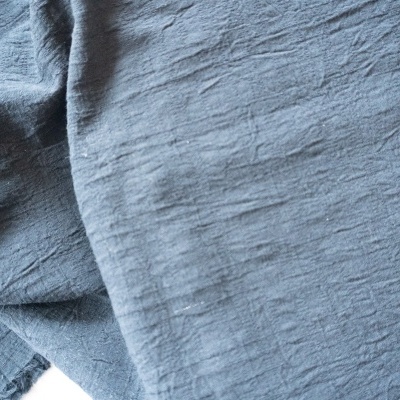 Quiltgate- Tecido Wrinkled Dyed Dobby Cinza Escuro 110cm