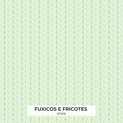 Tecido Fuxicos Efeito Tricot Verde 160cm