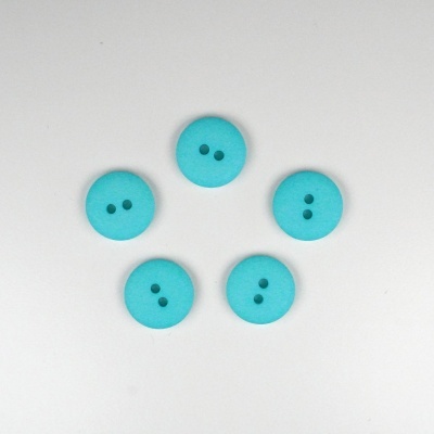 Botão Mate Turquesa 15mm