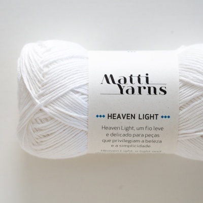Matti Yarns- Fio Heaven Light 50gr Cor Branco