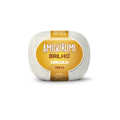 Circulo- Fio Amigurumi Brilho 80gr Floco de Neve