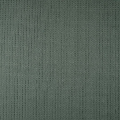 Tecido verde-acinzentado com padrão em relevo