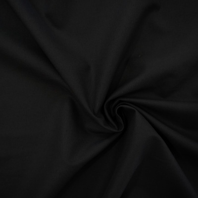 POPPY - Tecido Liso Preto 150cm