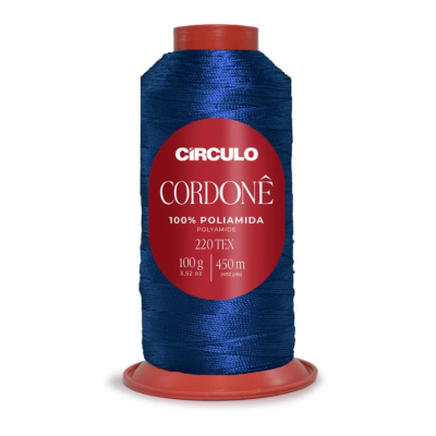 Fio Cordoné Azul Escuro 100gr