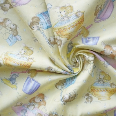 Tecido Ratinhos no Banho 110cm