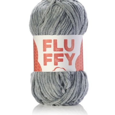 Limol-Fio Amigurumi Fluffy Cinza Claro 100gr