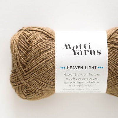 Matti Yarns- Fio Heaven Light 50gr Cor Castanho