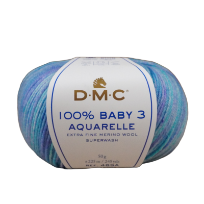 Dmc- Lã Bebé Baby 3 Aquarelle 50gr