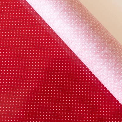 PT - Tecido Plastificado Pintas Vermelho
