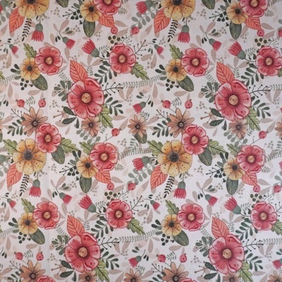 Tecido Fuxicos Floral Grande Alegria 150cm