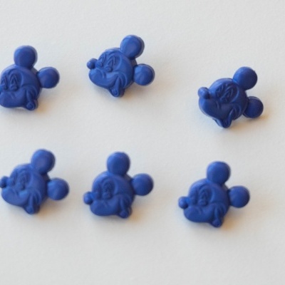Botão Mickey Baby Azul Escuro