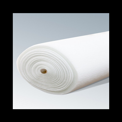 Rolo de material branco tecido ou espuma enrolado com textura lisa