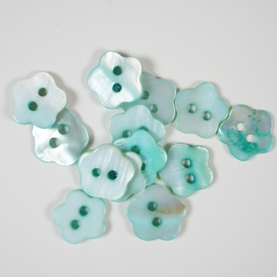 Botão Flor 15mm- Azul BB