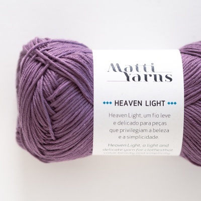 Matti Yarns- Fio Heaven Light 50gr Cor Lilás