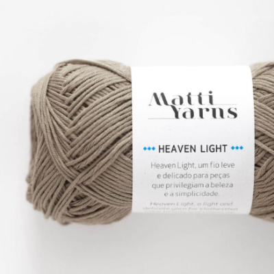 Matti Yarns- Fio Heaven Light 50gr Cor Bege