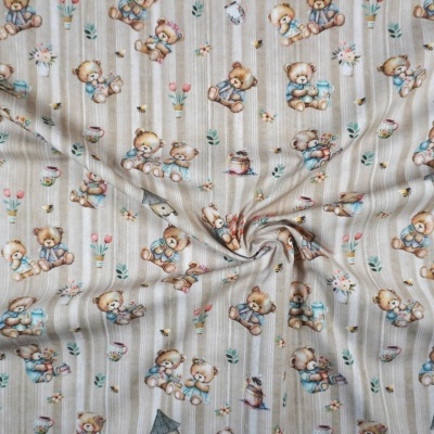 Tecido Eva e Eva Ursinhos Fofinhos 150cm