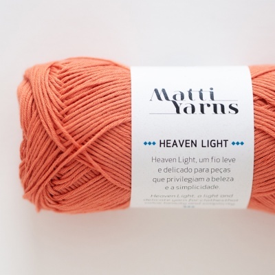 Matti Yarns- Fio Heaven Light 50gr Cor Laranja