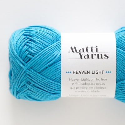 Matti Yarns- Fio Heaven Light 50gr Cor Azul