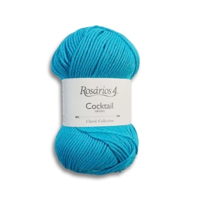 Rosários 4- Cocktail Grosso Cor Turquesa