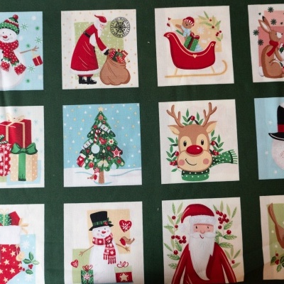 Painel Faixas Natal Makower 60x110cm