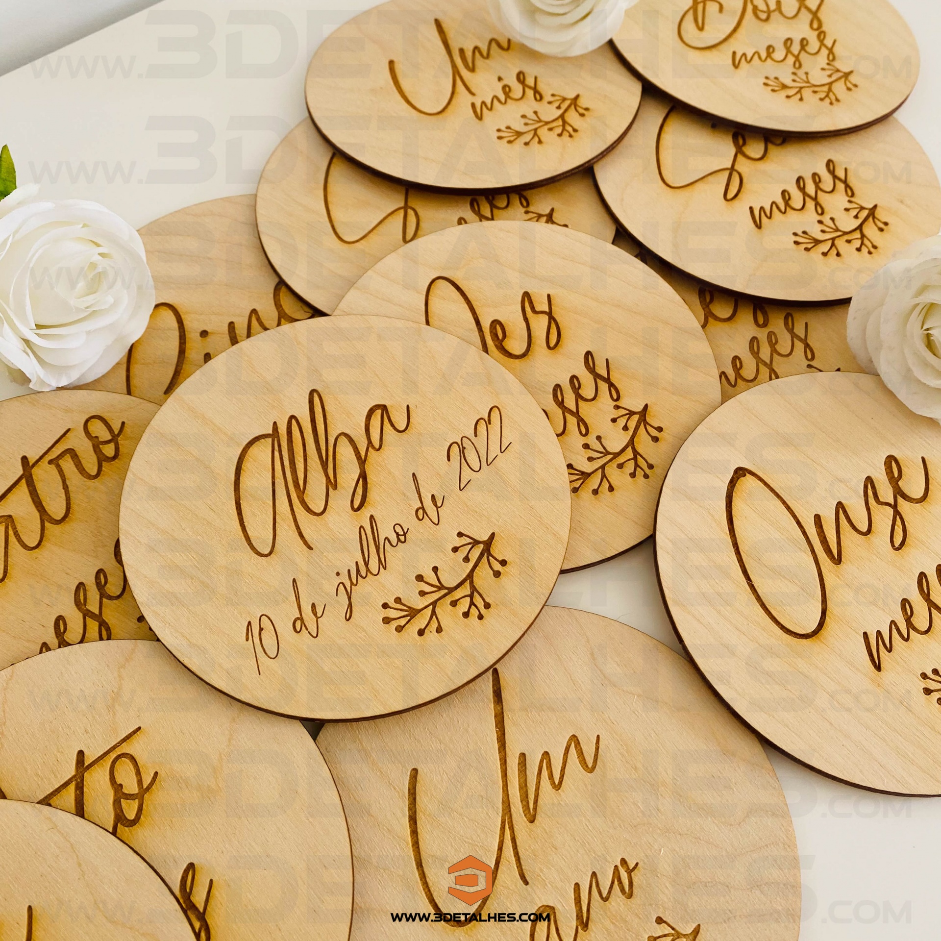 Placas de Nascimento de 1-12 meses