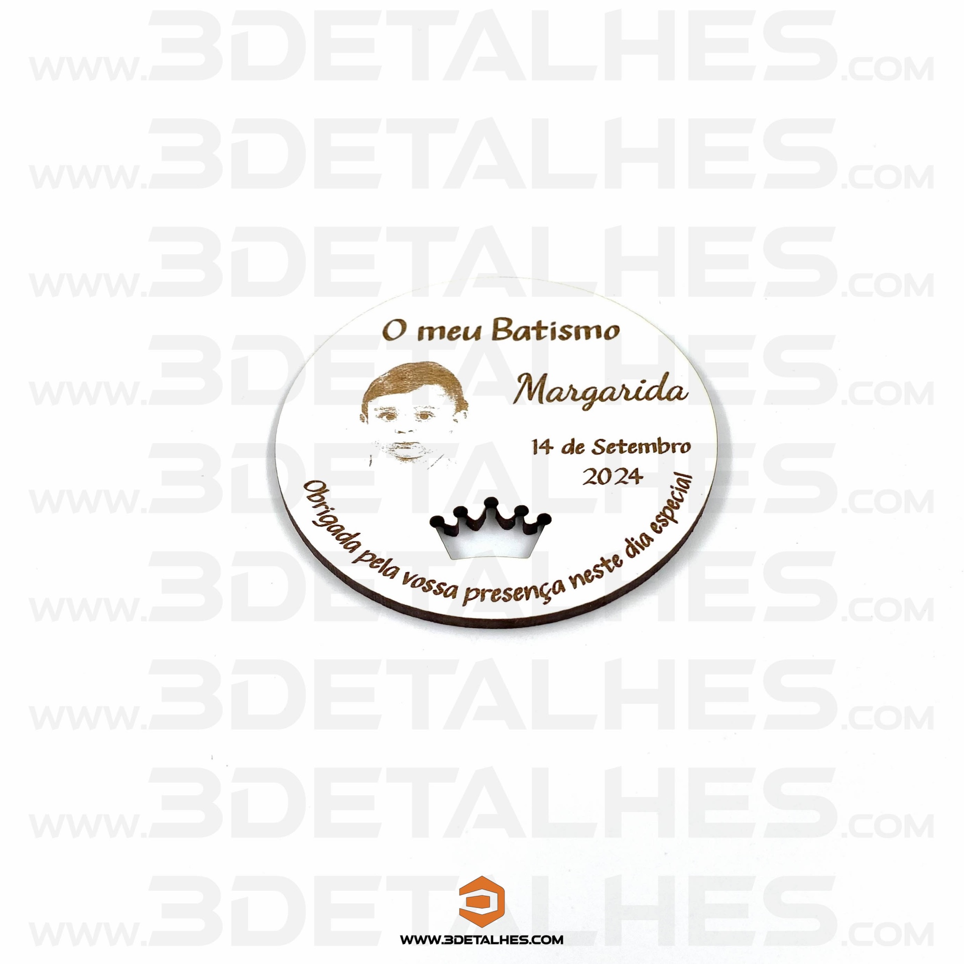 Lembrança Íman Redondo com Foto