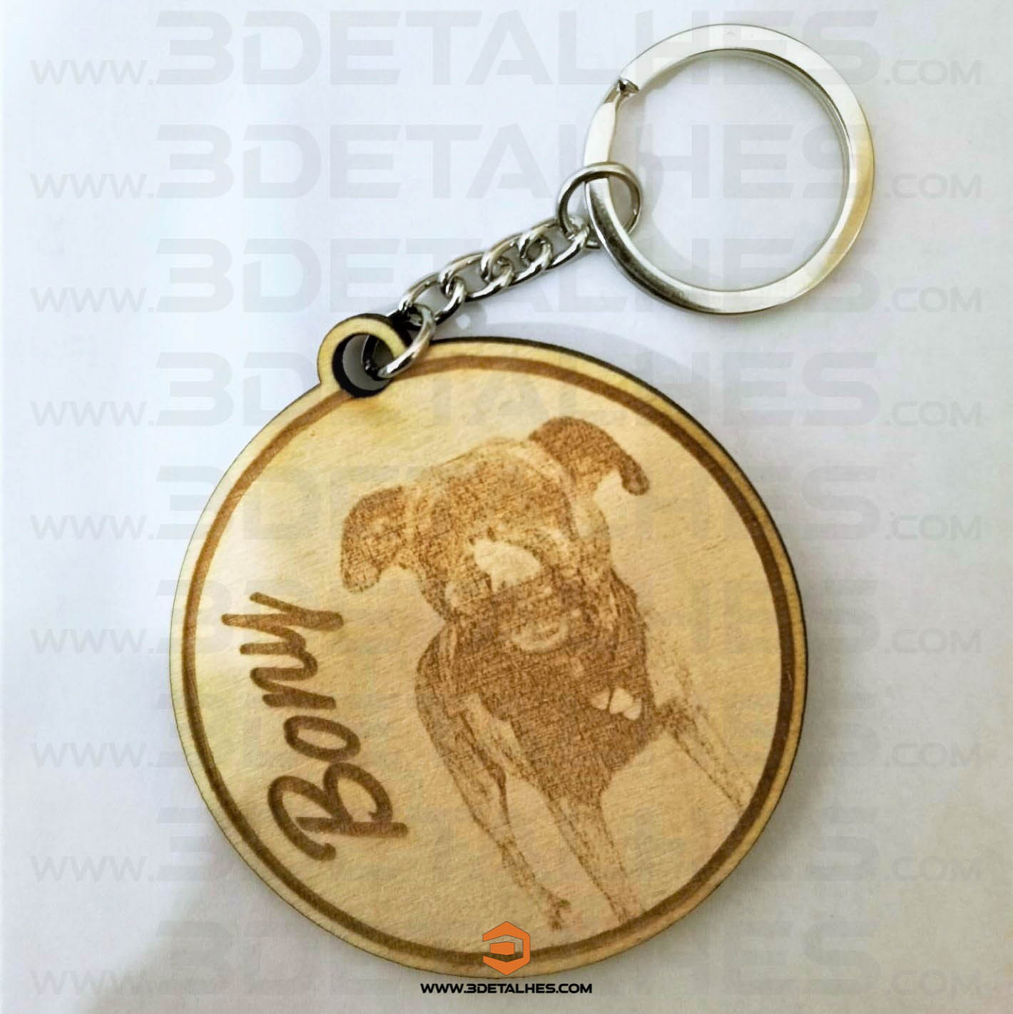 Porta Chave Redondo com Foto