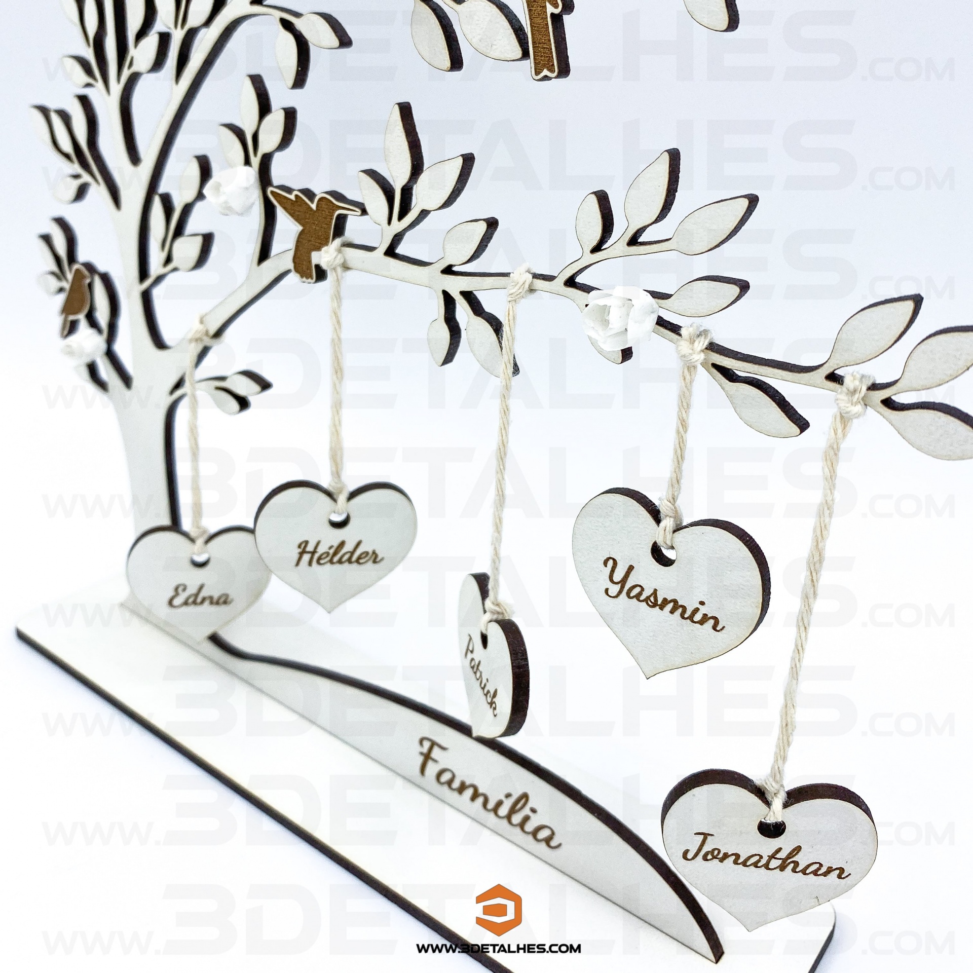 Árvore da Vida com Elementos Suspensos