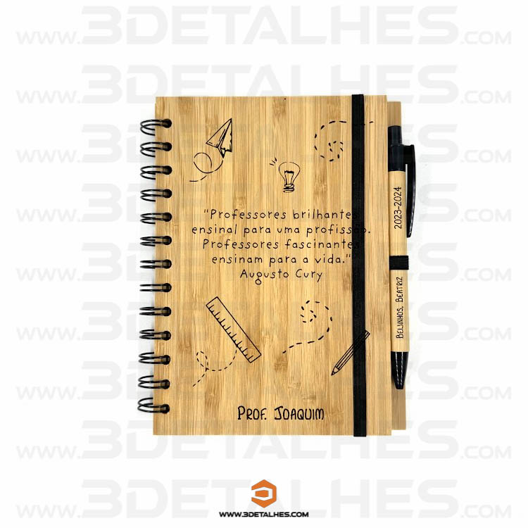 Caderno em Bambu - Fim de Aulas