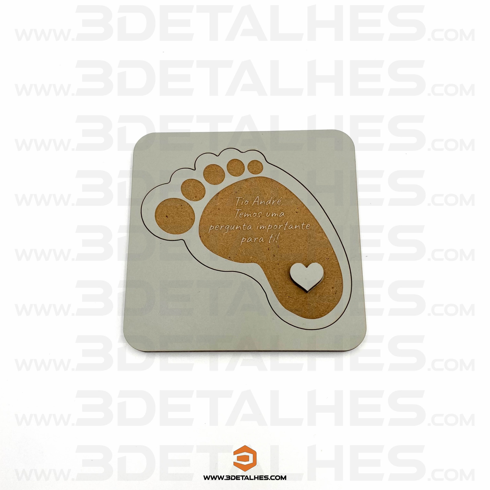 Convite/Lembrança Pé de Bebé