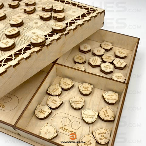 Damas d`Amantes - Jogo de Tabuleiro