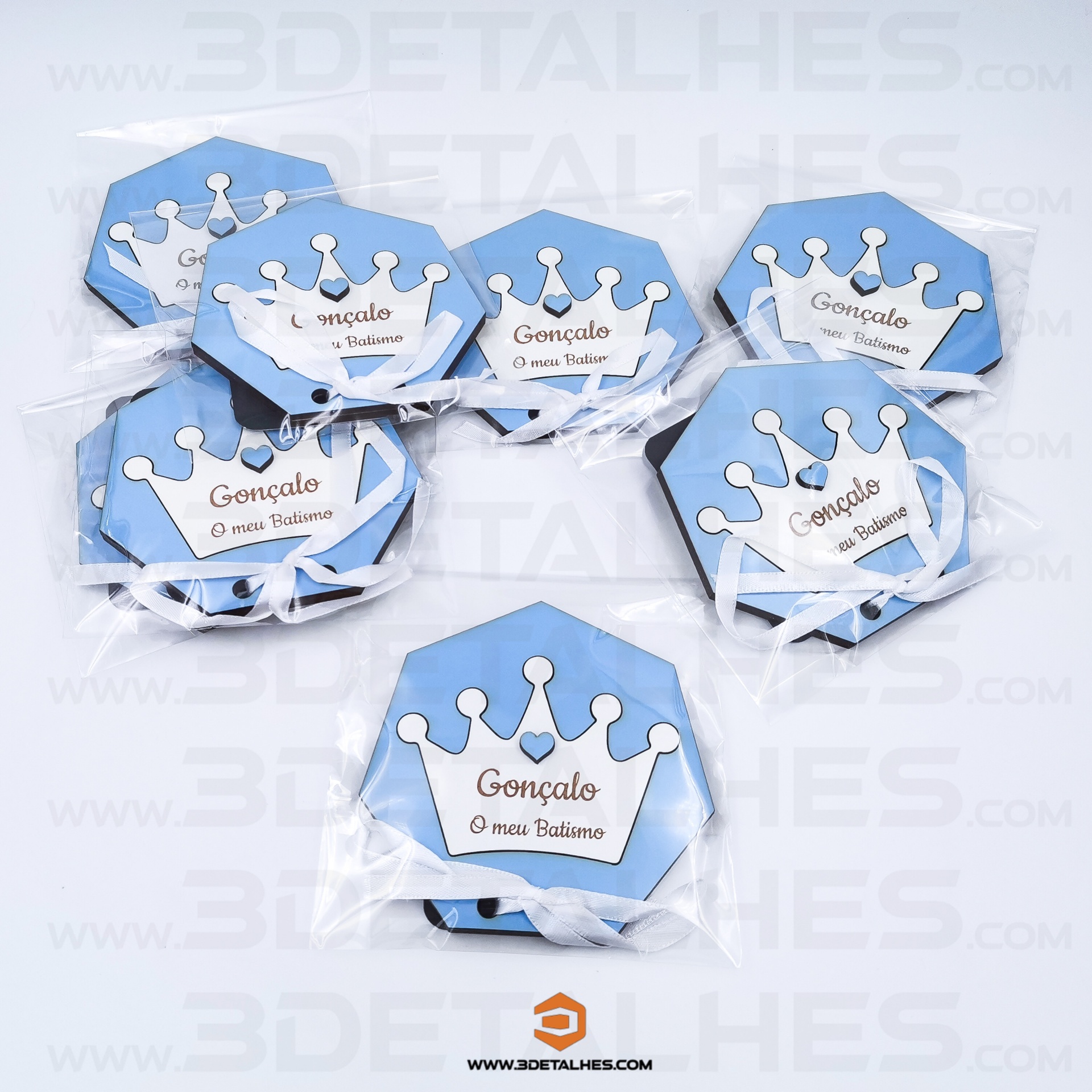 Convite/Lembrança Hexágono com Coroa