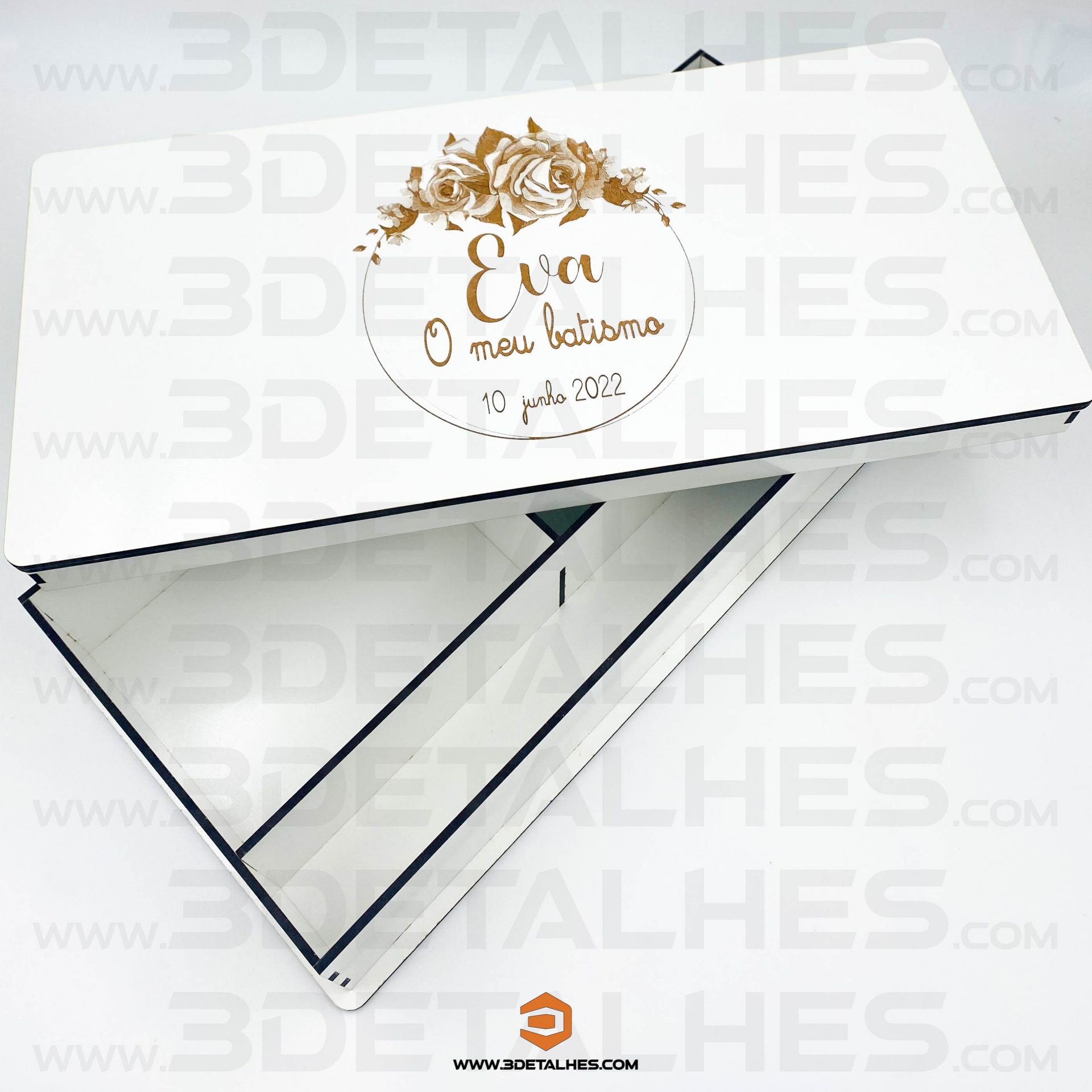 Caixa de Batismo Floral