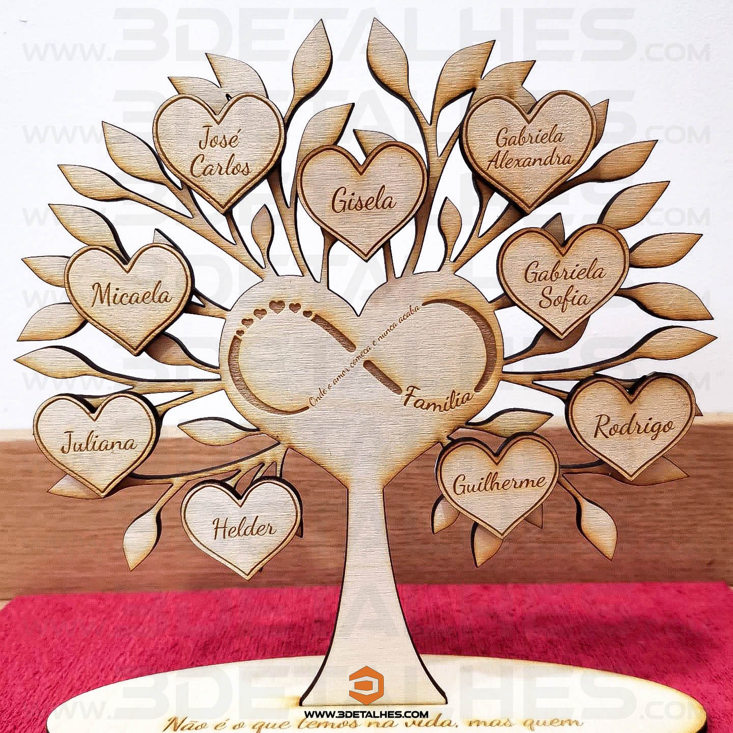 Árvore da Vida com Coração no Centro