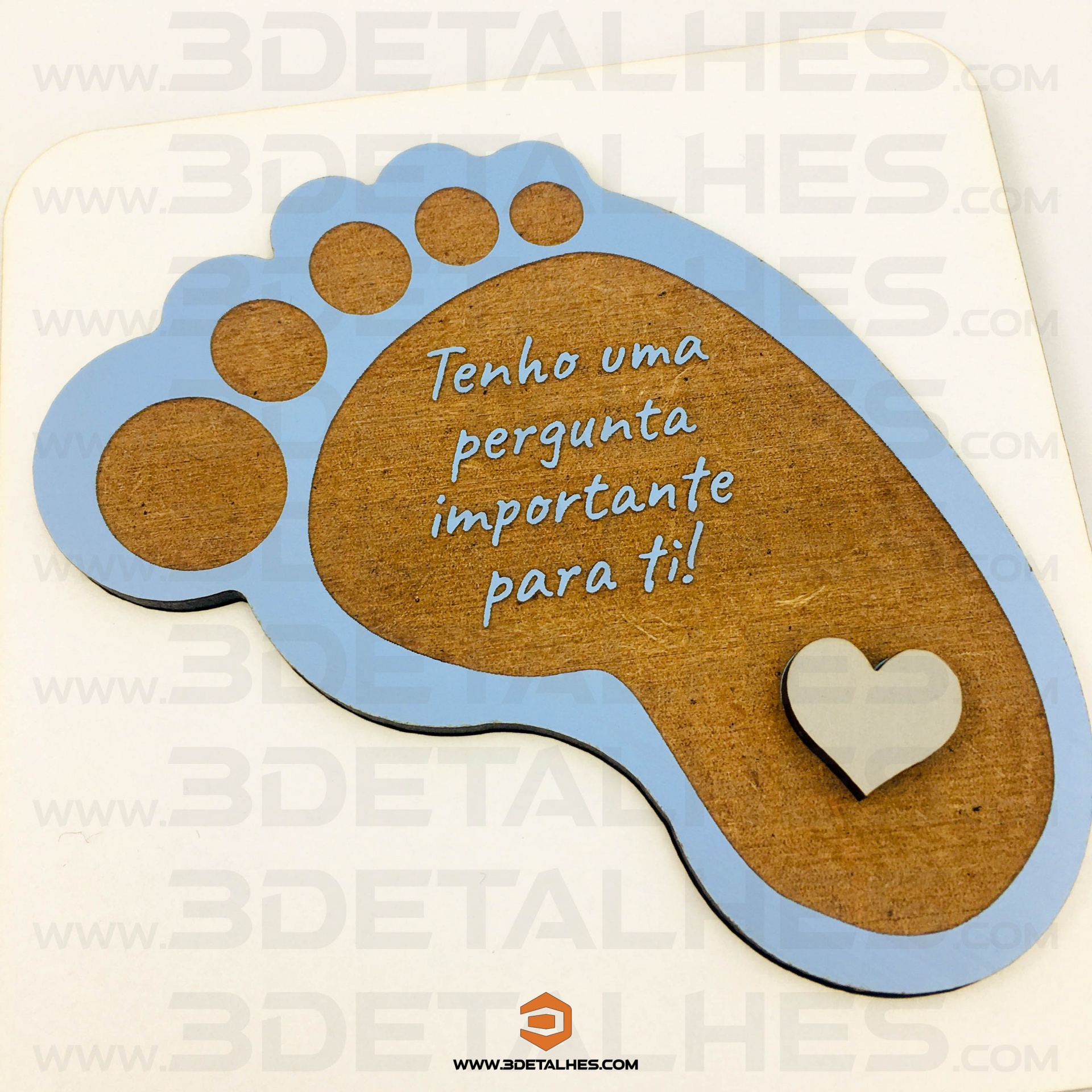 Convite/Lembrança Pé de Bebé