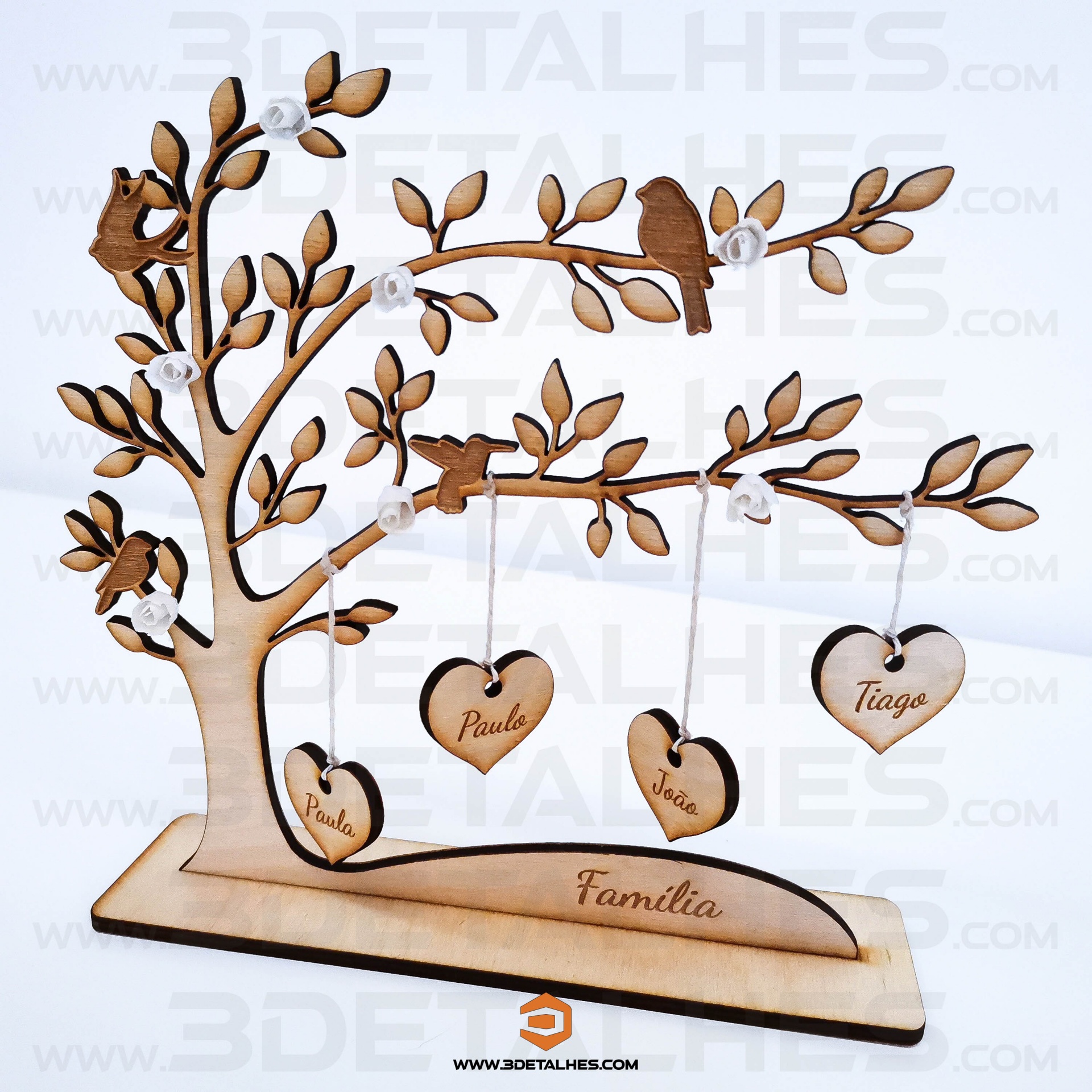 Árvore da Vida com Elementos Suspensos