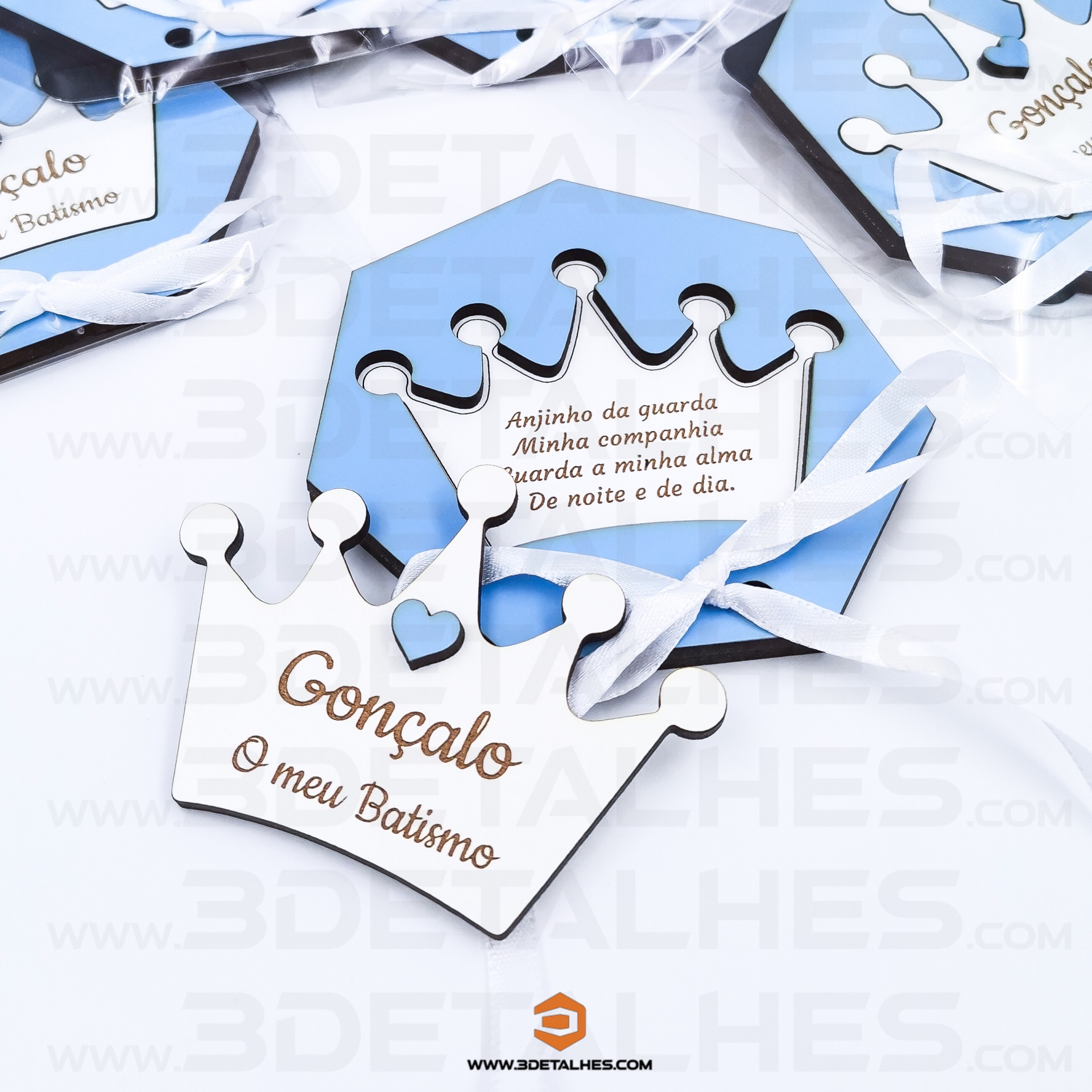 Convite/Lembrança Hexágono com Coroa