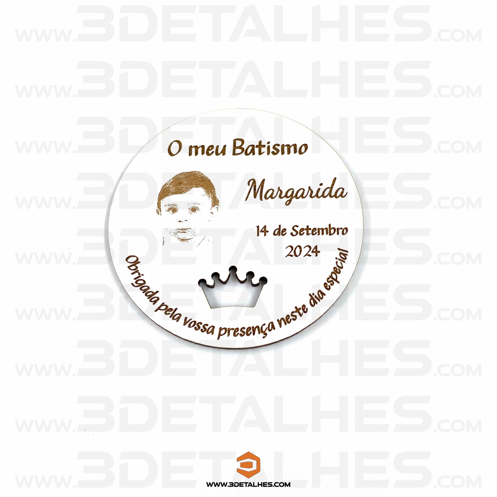 Lembrança Íman Redondo com Foto