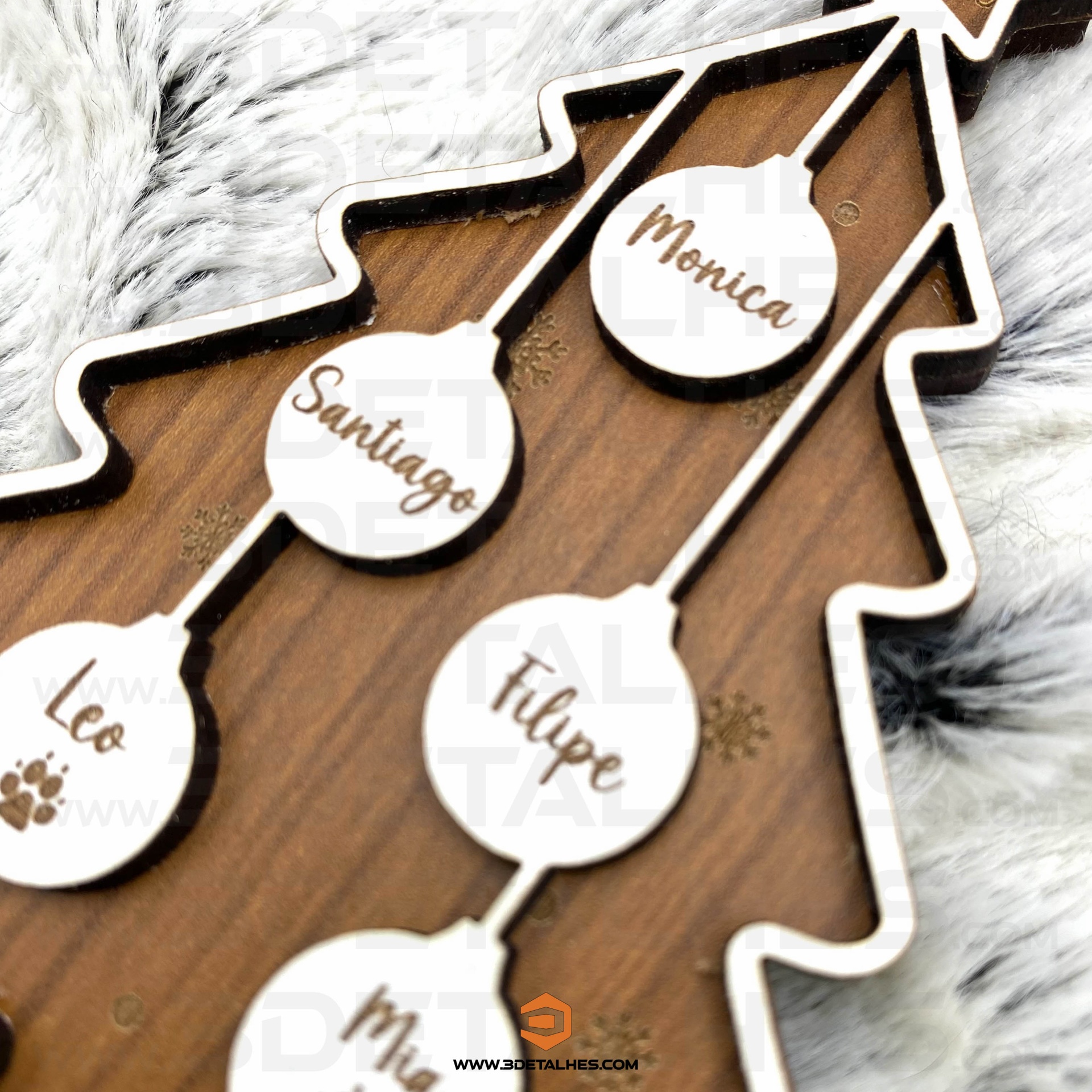 Pendente - Árvore de Natal com Nomes