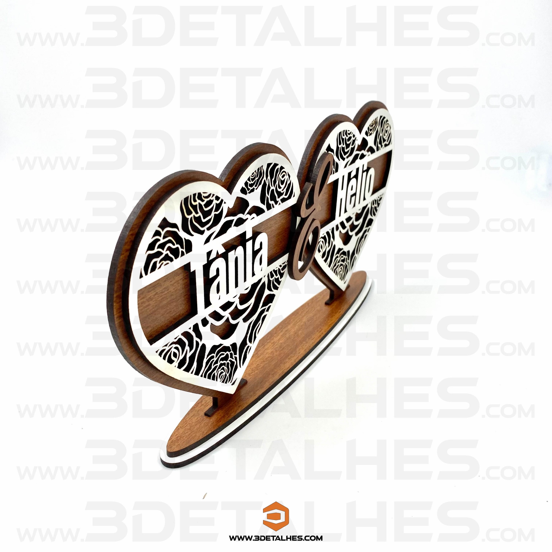 Corações Unidos com Nomes