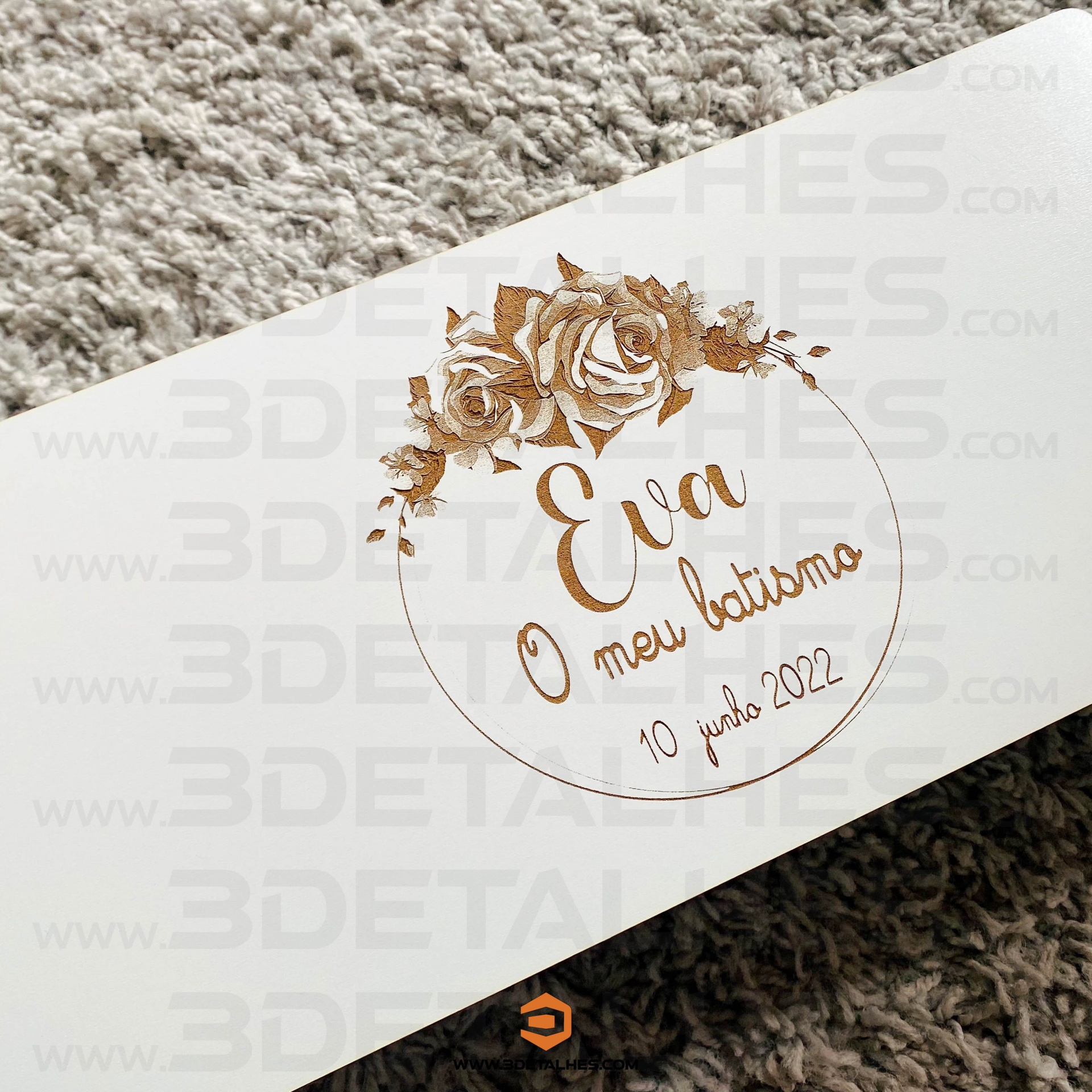 Caixa de Batismo Floral