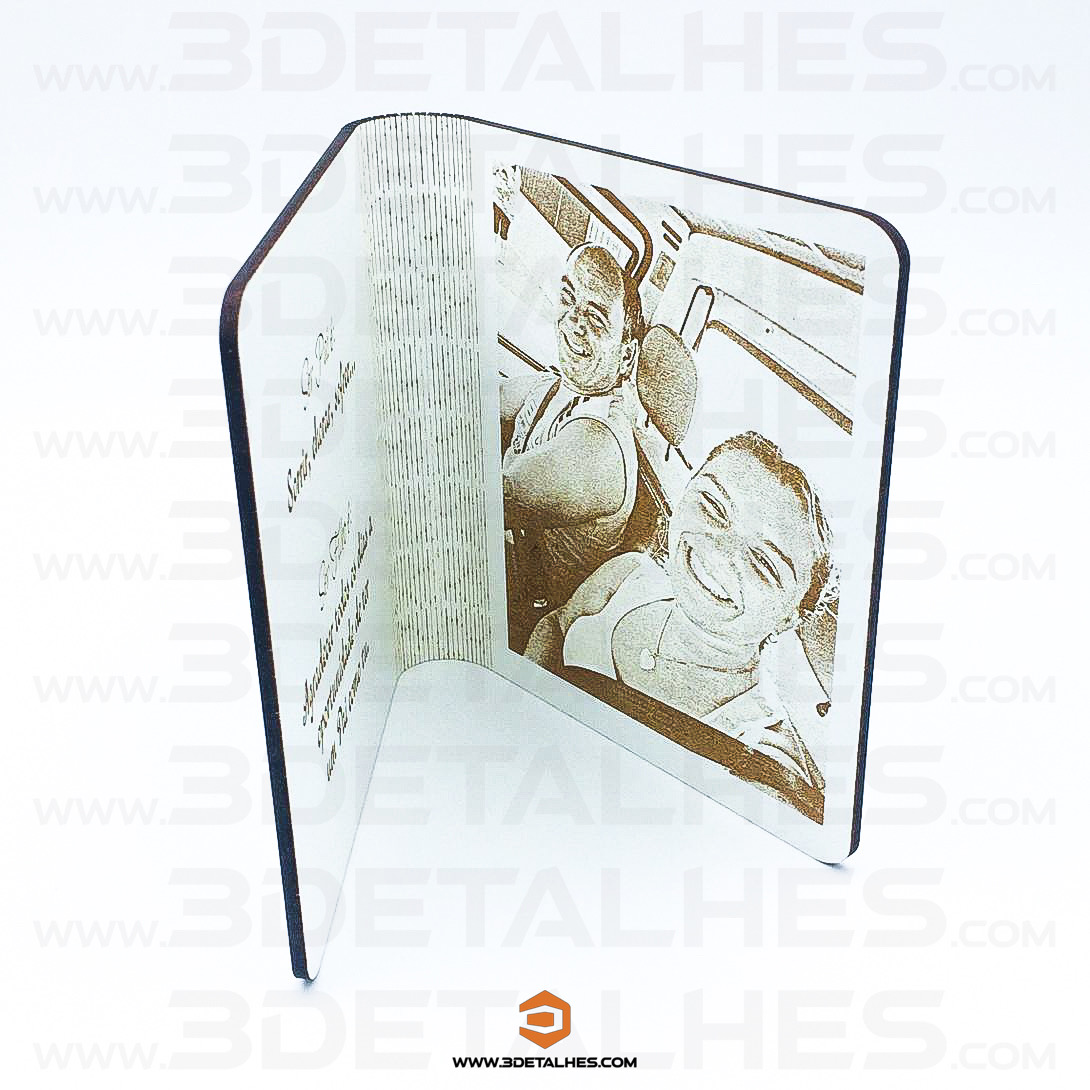 Livro com Mensagem e Foto